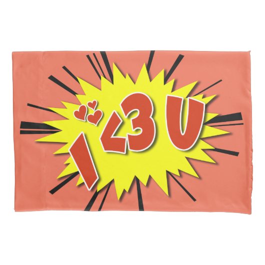 Ich Liebe dich Kissenbezug (Vorderseite)