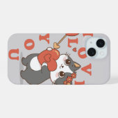 Ich liebe dich Kitty iPhone 15 Hülle (Rückseite (Horizontal))
