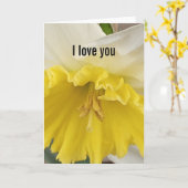 Ich liebe dich Klappkarte Karte (Gelbe Blume)