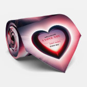 ICH LIEBE DICH KRAWATTE (Gerollt)