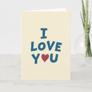 Ich liebe dich Kritzel-Herz-Karte Karte