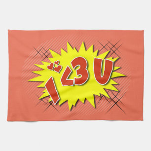 Ich Liebe dich Küchentuch