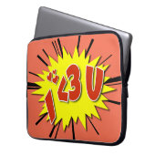Ich Liebe dich Laptopschutzhülle (Vorderseite Links)