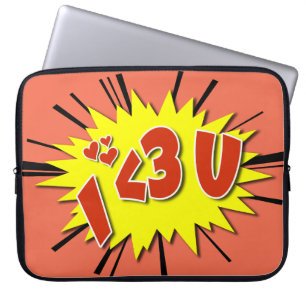 Ich Liebe dich Laptopschutzhülle