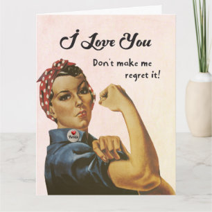Ich liebe dich, lass es mich nicht bereuen karte