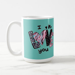 Ich liebe dich Latte-Tasse Kaffeetasse