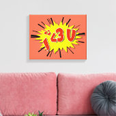 Ich Liebe dich Leinwanddruck (Insitu (Wohnzimmer))