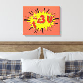 Ich Liebe dich Leinwanddruck (Insitu (Schlafzimmer))