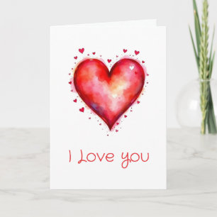 Ich liebe dich Love Hearts Design Karte