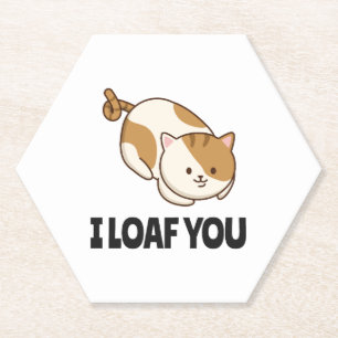 Ich liebe dich lustiges Katzenliebhaber-Geschenk M Untersetzer