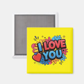 Ich liebe dich Magnet (Vorderseite/Rückseite)