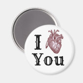 Ich liebe Dich Magnet (Vorderseite/Rückseite)