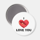 ICH LIEBE DICH MAGNET (Vorderseite/Rückseite)