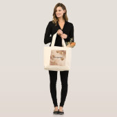 Ich liebe dich Mama 2 Jumbo Stoffbeutel (Vorderseite (Model))