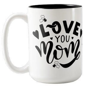 Ich liebe dich Mama Autismus-Bewusstsein Kaffeetas Zweifarbige Tasse