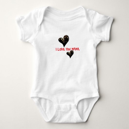 Ich liebe dich Mama Baby-Body Baby Strampler (Vorderseite)