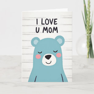 Ich liebe dich Mama Bär Karte