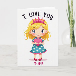 Ich liebe dich Mama Beste Karte