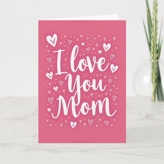 Ich liebe dich Mama, beste Karte ever (Vorderseite)