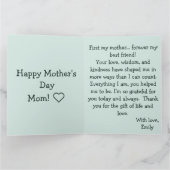 Ich liebe dich, Mama, Blumenkranz - Alles Gute zum Karte (Innenseite)