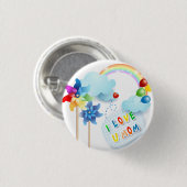 Ich liebe dich Mama Button (Vorne & Hinten)