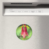 Ich liebe dich Mama Columbine Blume Magnet (In Situ (Geschirrspüler))