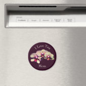 Ich liebe dich Mama Fancy-Orchideen Blumen Magnet (In Situ (Geschirrspüler))