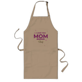 Ich liebe dich Mama - Frohes Muttertags-T-Shirt  Lange Schürze