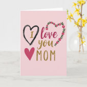 Ich liebe dich Mama Gefühl Karte (Gelbe Blume)