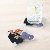 Ich Liebe dich, Mama Girl 2 Glasuntersetzer (Schrägansicht)