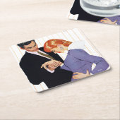 Ich Liebe dich, Mama Girl Rechteckiger Pappuntersetzer (angewinkelt)