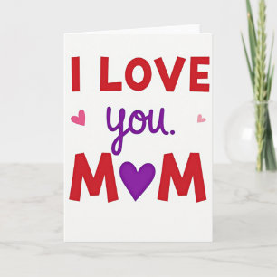 Ich liebe dich, Mama-Herzkarte Karte