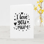 Ich liebe dich Mama herzliche Karte (Gelbe Blume)