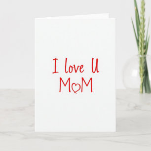 Ich liebe dich, Mama, herzliche Nachricht Karte
