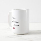 Ich liebe dich Mama Kaffeetasse (Vorderseite Links)