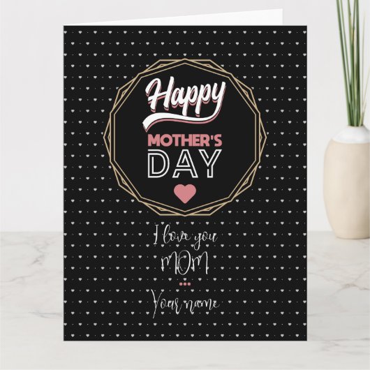 Ich liebe dich Mama Karte (Vorderseite)
