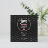 Ich liebe dich Mama Karte (Stehend Vorderseite)