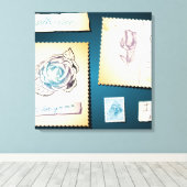 Ich liebe dich Mama, Leinwand (Insitu (Holzboden))