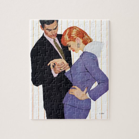 Ich liebe dich, Mama Mädchen Puzzle (Vertikal)