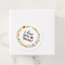 Ich liebe dich Mama Muttertag Florale Kalligrafie 