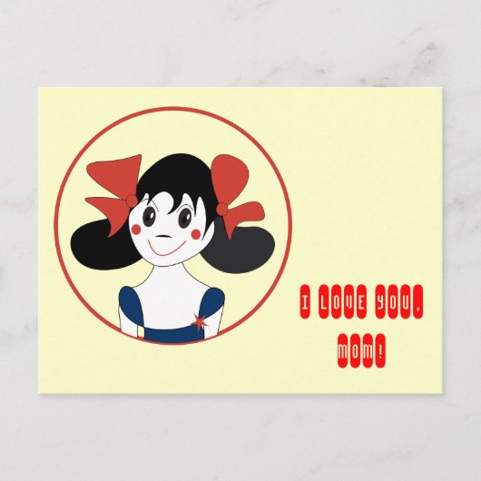 Ich Liebe dich, Mama! Postkarte (Vorderseite)