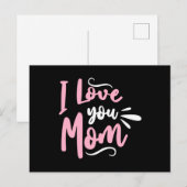 Ich liebe dich Mama Postkarte (Vorne/Hinten)
