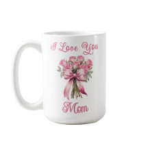 Ich liebe Dich Mama Rosa Tasse – Muttertagsgeschen