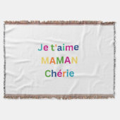 "Ich liebe dich MAMA Schatz" Kuscheldecke Decke (Vorderseite)