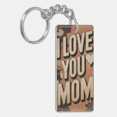 ich liebe dich Mama Schlüsselanhänger (Vorderseite links)