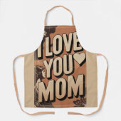 ich liebe dich Mama Schürze (Vorderseite)