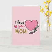 Ich liebe dich Mama Special Karte (Gelbe Blume)