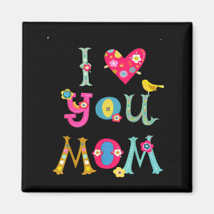 Ich liebe dich Mama süße Mama Muttertag  Magnet