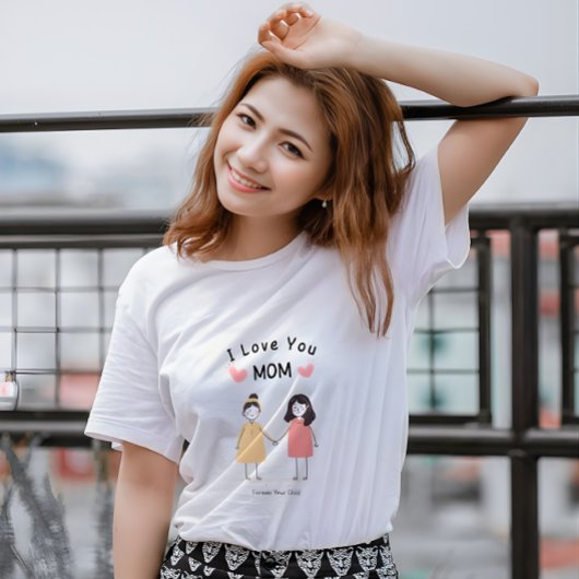 Ich liebe dich Mama T-Shirt. Süßes Muttertagsgesch T-Shirt