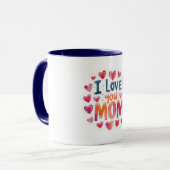 Ich liebe dich Mama  Tasse (Vorderseite Links)